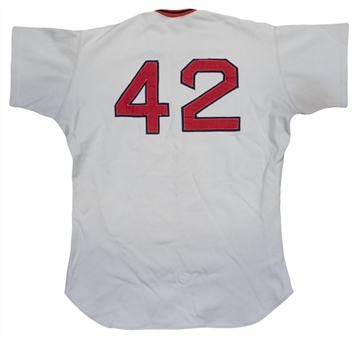 1972 Sonny Siebert Game Used and Signed Boston Red Sox Road Jersey (Beckett)
